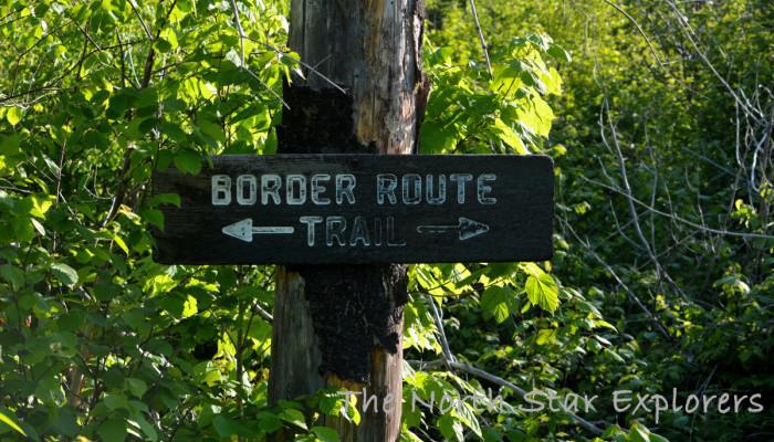 border route trail sign